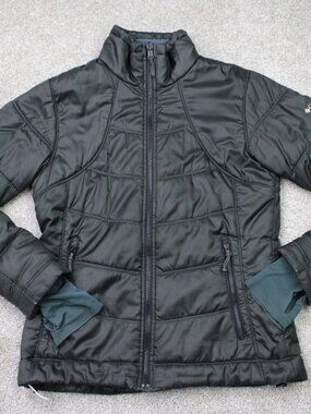 Columbia Jacket Womens Medium Black Whirlibird Interchange Omni-Heat Full Zip